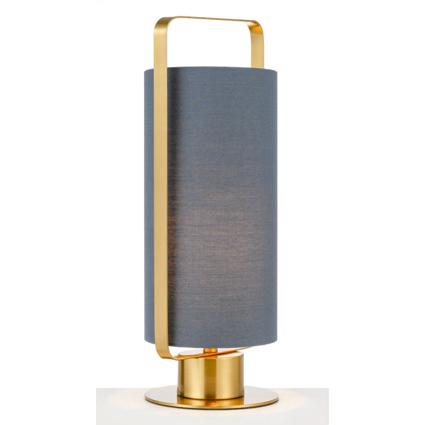 Orwel 1 Light Table Lamp Blue/Antique Gold