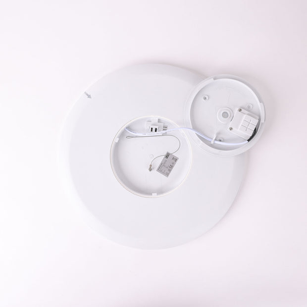 24w Tri Slimline 420mm Oyster Dimmable IP54 White