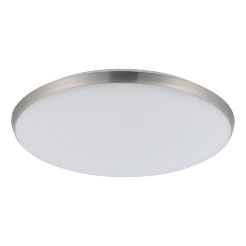 Ollie 2 400mm Oyster 28w/35w CCT LED Satin Nickel Trim