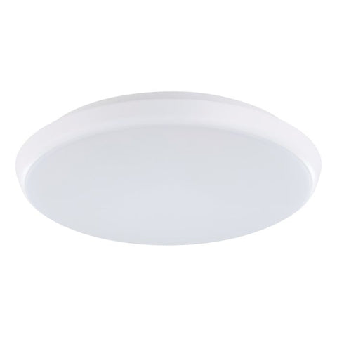 Ollie 2 250mm Oyster 12w/15w CCT LED White Trim