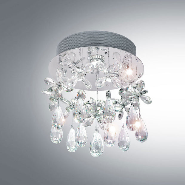 PARADIS 3 Light Chrome and Glass GU10 32CM CTC