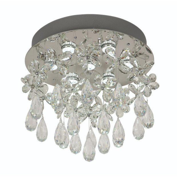 PARADIS 7 Light Chrome and Glass GU10 45CM CTC