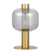 PAROLA Gold and Smoke Glass E27 Table Lamp