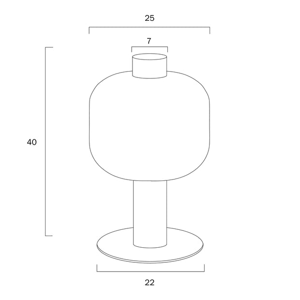 PAROLA Nickel and Clear Glass E27 Table Lamp