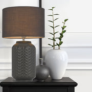 Pascal Grey Ceramic Table Lamp E27