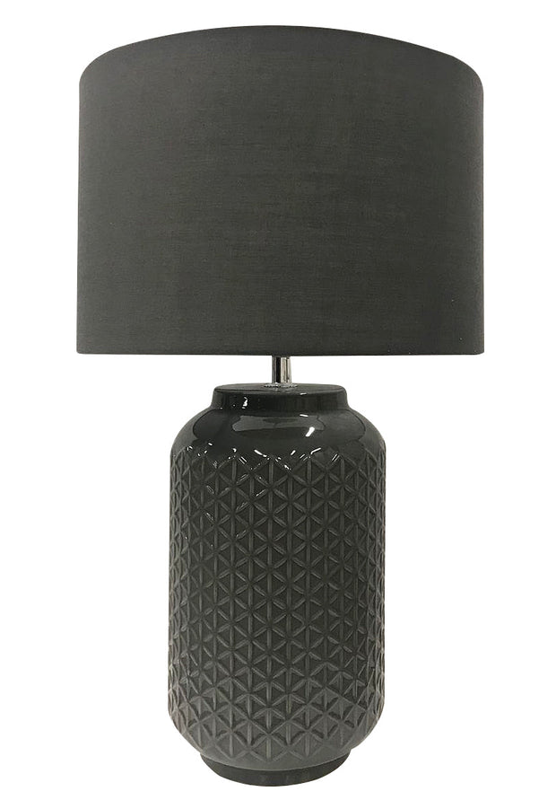 Pascal Grey Ceramic Table Lamp E27