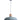 Pastel E27 Large Dome Pendant Blue with Copper Highlights