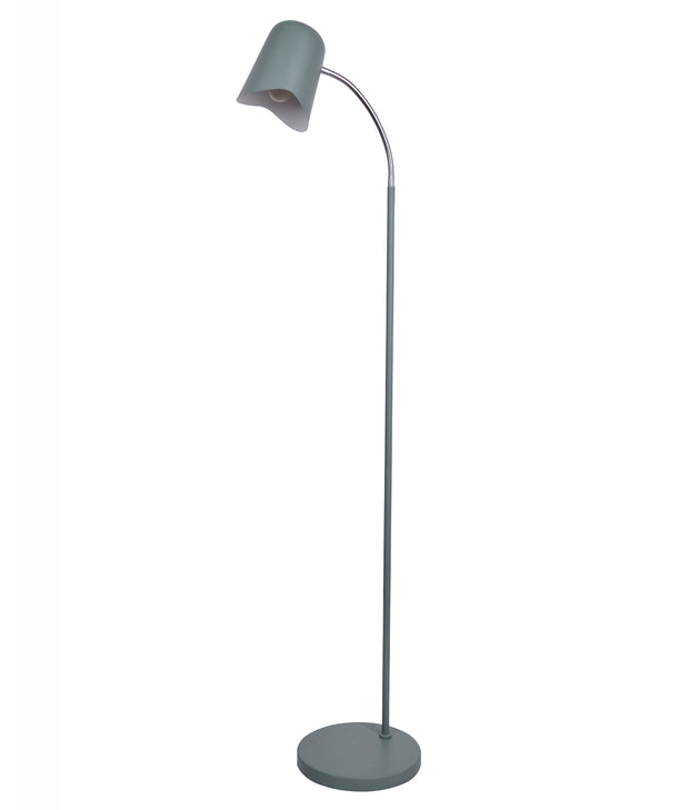 Pastel E27 Floor Lamp with Wave Edge Green