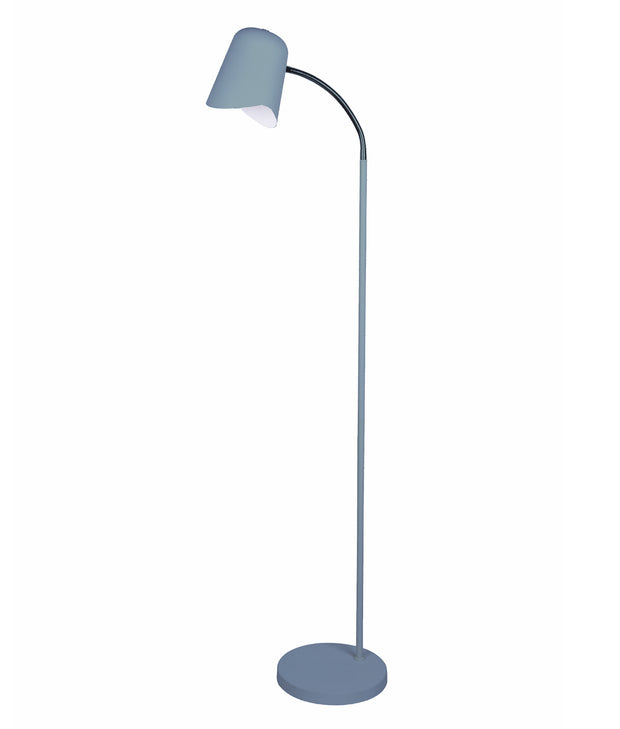 Pastel E27 Floor Lamp with Wave Edge Blue