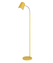 Pastel E27 Floor Lamp with Wave Edge Yellow