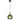 Patino 20 Pendant Gold with Green Glass