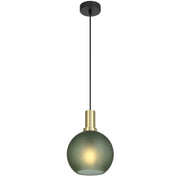 Patino 20 Pendant Gold with Green Glass