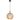 Patino 30 Pendant Gold with Amber Glass