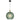 Patino 40 Pendant Gold with Green Glass