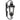 Pedral 23 Coach Wall Light IP44 Black with Clear Water Effect Glass E27