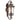 Pedral 23 Coach Wall Light IP44 Bronze with Clear Water Effect Glass E27