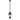 Pedral 18 Pendant Light IP44 Black with Clear Water Effect Glass E27