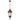 Pedral 18 Pendant Light IP44 Bronze with Clear Water Effect Glass E27