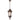 Pedral 23 Pendant Light IP44 Bronze with Clear Water Effect Glass E27