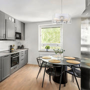 Pelion 5lt Pendant Chrome with Clear Glass