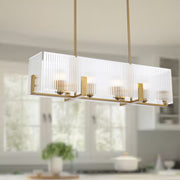 Pelion 4lt Pendant Antique Gold with Clear Glass