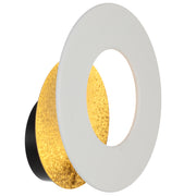 Pelzer 20 12W 3000K LED Wall Light White with Gold