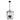 Perigan 4 Light Black E14 Pendant