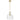 Perron 1LT Pendant E27 Antique Gold / Clear Water Streak