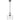 Perron 1LT Pendant E27 Black Matt / Clear Water Streak
