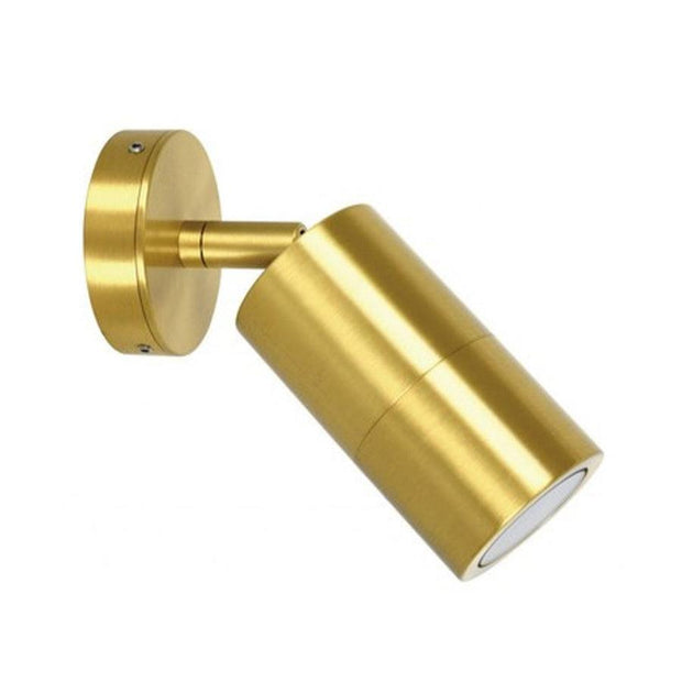 Pillar Adjustable GU10 IP65 Wall Light Solid Polished Brass