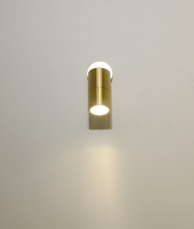 Pillar Adjustable GU10 IP65 Wall Light Solid Polished Brass