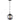 Pino Pendant Round Smoke Glass with Black