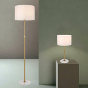 Placin Table Lamp White and Antique Gold