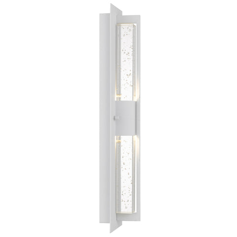 Prada 10w 3000K LED IP44 Exterior Wall Light White Sand with Seed Glass