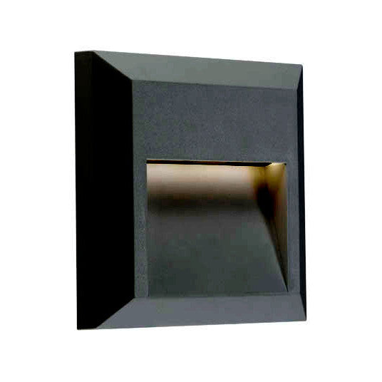 Prima Wall/Stair Light Surface Mount Black Square
