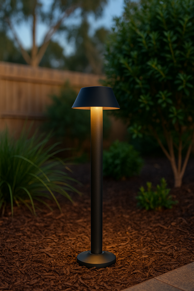 PYRUS LED BOLLARD 12w LED 3000K IP65 BLACK SAND