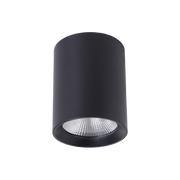 Paco 7W 80mm dia Tricolour LED Surface Mounted Downlight Black