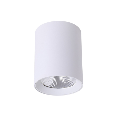 Paco 15W 120mm dia Tricolour LED Surface Mounted Downlight White