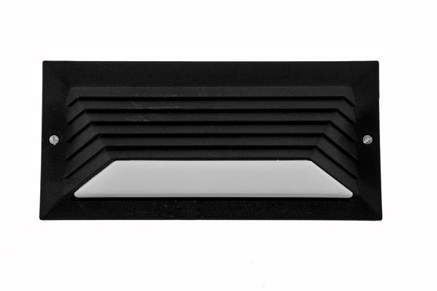 Picasso 6W LED IP54 Mailman Polycarbonate Brick Light Black