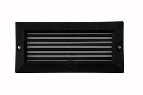 Picasso 6W 3000K LED IP54 Grid Poly Carb Brick Light Black