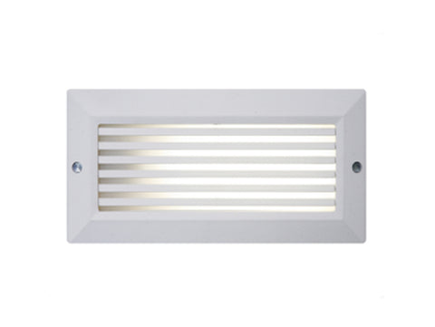 Picasso 6W LED IP54 Grid Polycarbonate Brick Light White