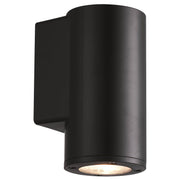 Piccolo II 1 x 4w LED Round Wall Down Exterior Black