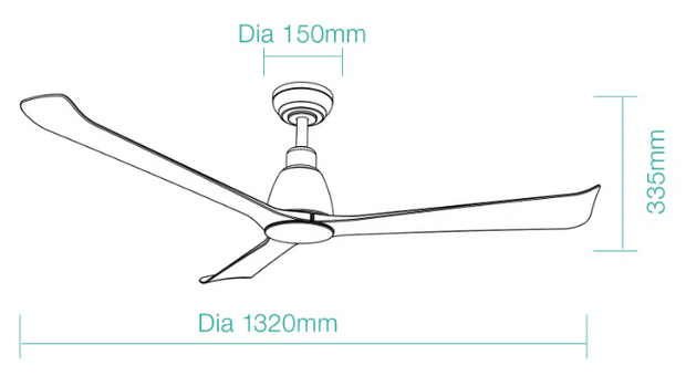 Polo DC 52 Smart Ceiling Fan Matt White