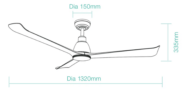 Polo DC 52 Smart Ceiling Fan Matt White with Dimmable CCT LED Light