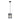 Quilo 20cm Pendant E27 Black and Smoke