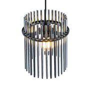 Quilo 20cm Pendant E27 Black and Smoke