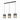 Quilo 3lt Bar Pendant Black and Smoke