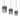 Quilo 3lt Bar Pendant Black and Smoke