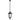 Ramiro 25 Pendant Light IP44 Black with Clear Textured Glass E27