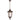 Ramiro 25 Pendant Light IP44 Bronze with Clear Textured Glass E27